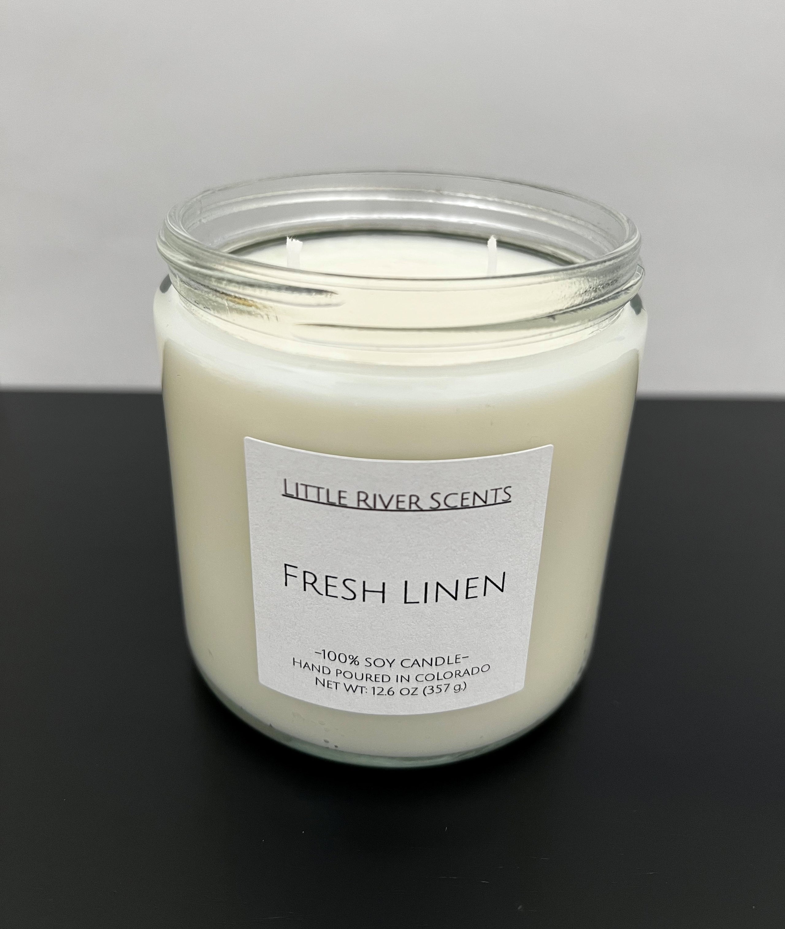 Fresh Linen Candle – Relaxing Scents By Reese Designs